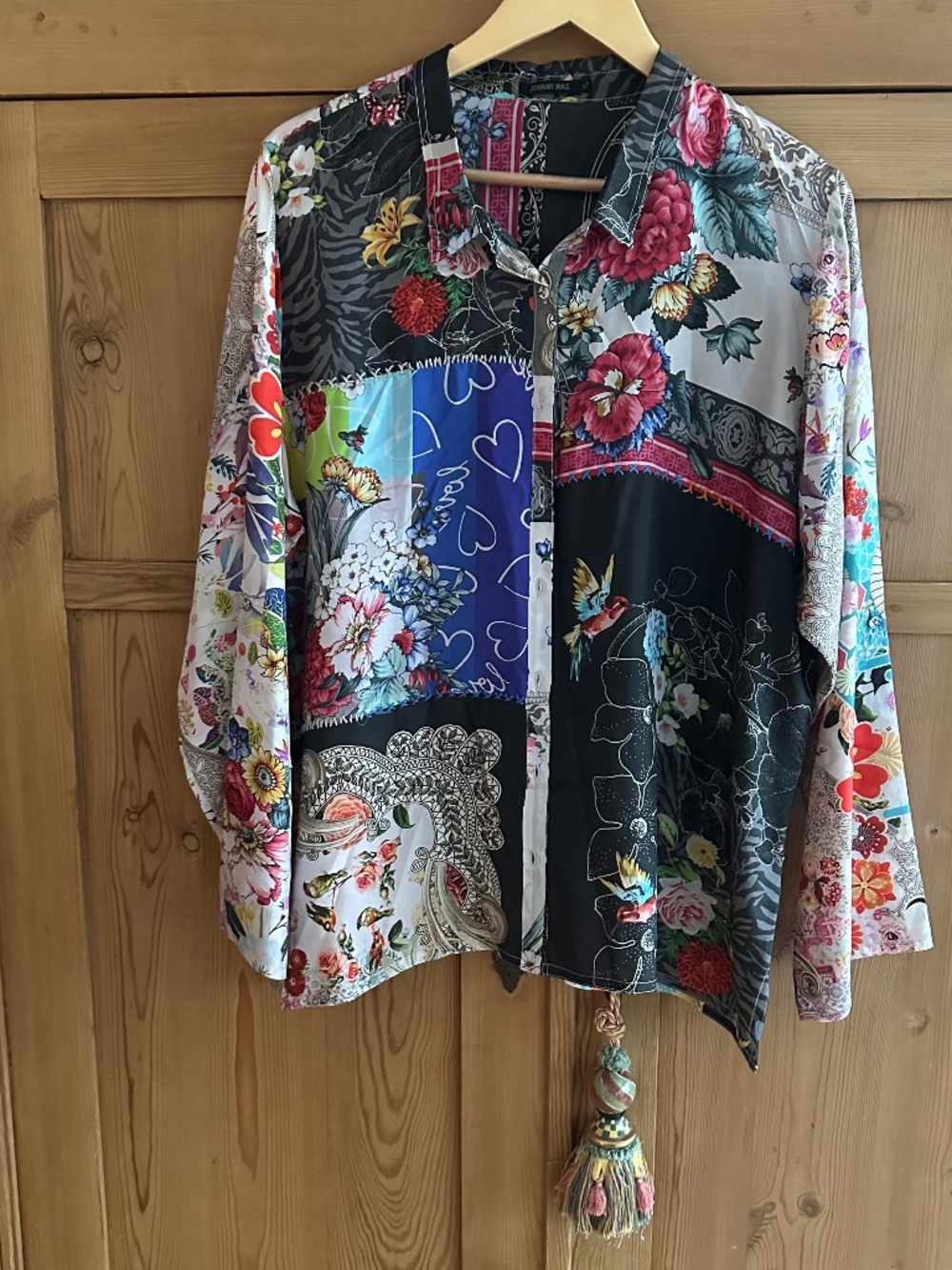 Johnny Was Silk Blouse